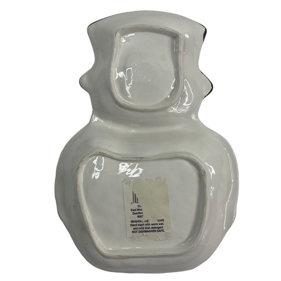 SNOWMAN Serving Bowl Dish Set, Large & Small, With Matching Snowman Spreader - Picture 3 of 15